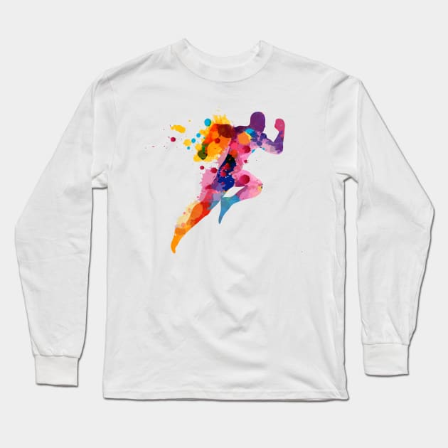 Splash runner Long Sleeve T-Shirt by Digster